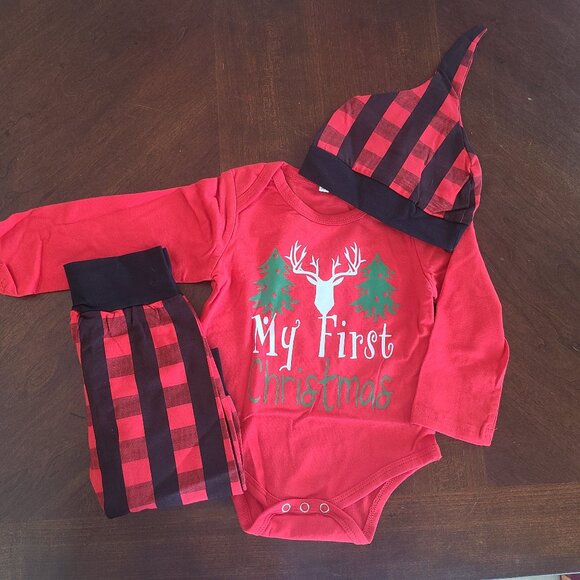 Baby Boy Christmas Outfit, 12M, Lot of 6pcs, NWT – 2 Pant Sets - Picture 3 of 3
